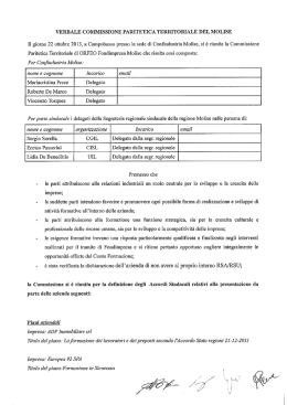 verbale conimissione paritetica territoriale del molise