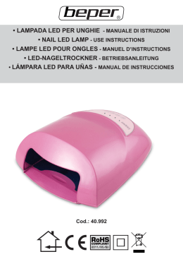lampada led per unghie - manuale di istruzioni &bull; nail led lamp