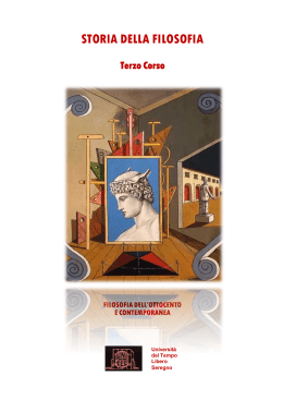 STORIA DELLA FILOSOFIA Terzo Corso