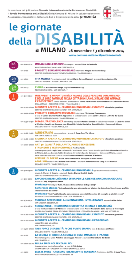 Scarica il programma degli incontri
