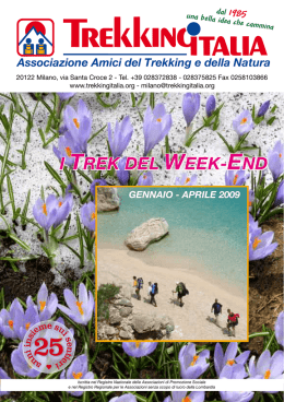I TREK DEL WEEK-END