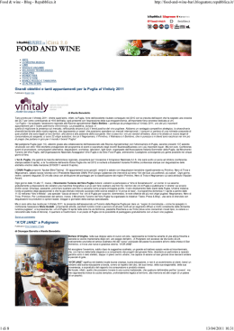 leggi - Movimento Turismo del Vino Puglia