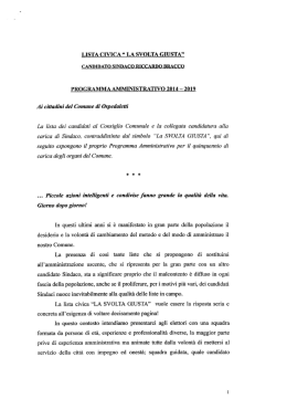 LISTA CIVICA “ LA SVOLTA GIUSTA”