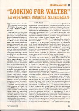 Looking for Walter Tuttoscuola - Istituto Comprensivo Statale di