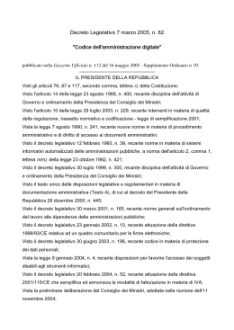 Decreto Legislativo 7 MARZO 2005 n.82