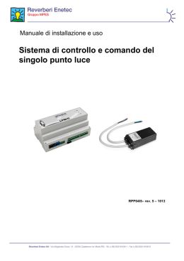 Sistema di controllo e comando del singolo
