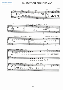 Laudato sii Signore mio - Parrocchia Spirito Santo