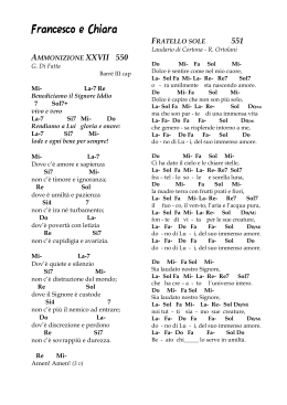 Canti francescani (con accordi) - Sorelle Povere di Santa Chiara