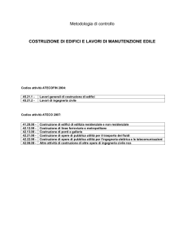 Costruzione di edifici e lavori di manutenzione edile