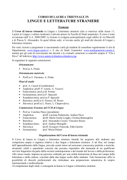 Guida Lingue Laurea Triennale 2014/2015 (pdf
