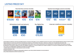 LISTINO PREZZI SKY
