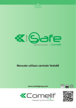 Manuale utilizzo centrale Vedo68
