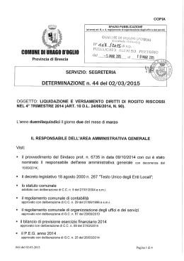 COPIA - Comune di Urago d` Oglio