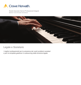 Legale e Societario - Crowe Horwath International