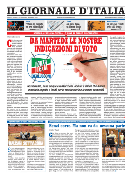 DA MARTED&Igrave; LE NOSTRE INDICAZIONI DI VOTO