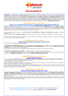 REGOLAMENTO: - Danza in fiera