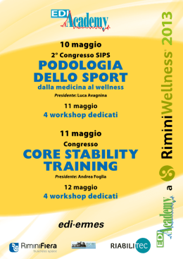 Scarica il PDF - Societ&agrave; Italiana di Podologia dello Sport