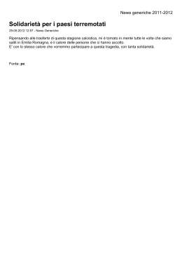 archivio news 02-07-2011 / 29-05-2012