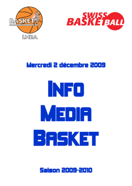 Mercredi 2 d&eacute;cembre 2009 Saison 2009-2010