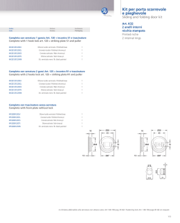 Kit ovale per porta scorrevole