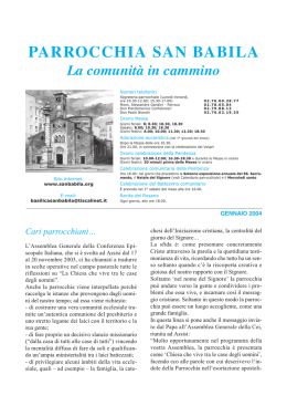 Informatore parrocchiale - Gennaio 2004