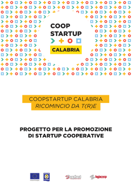 progetto per la promozione di startup cooperative coopstartup