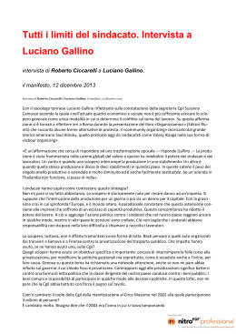 Tutti i limiti del sindacato. Intervista a Luciano Gallino