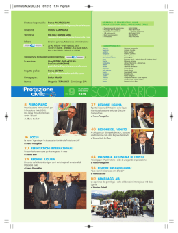 sommario NOV/DIC_8-9 - La Protezione Civile