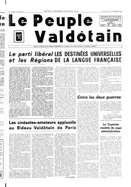 le Le parti lib&eacute;ral LES DESTIN&Eacute;ES UNIVERSELLES et les R&eacute;gions