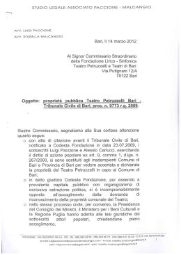 cliccare su questo link - Class Action Procedimentale