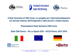 Il Desk Germania di CNA Como