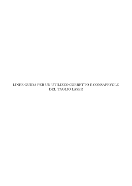 linee guida per un utilizzo corretto e consapevole del taglio laser