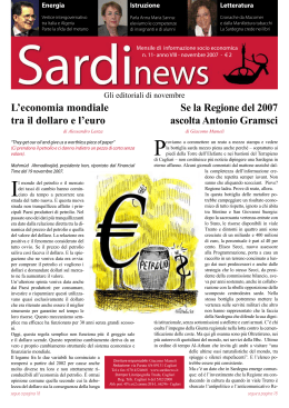 L`economia mondiale tra il dollaro e l`euro Se la