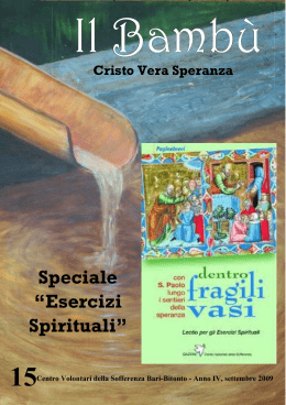 Speciale “Esercizi Spirituali” - CVS Bari