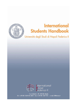 International students handbook - Universita` degli Studi di Napoli