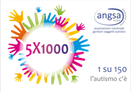 Page 1 Page 2 COSA pu&ograve; fare il tuo 5X1000 per i ragazzi con