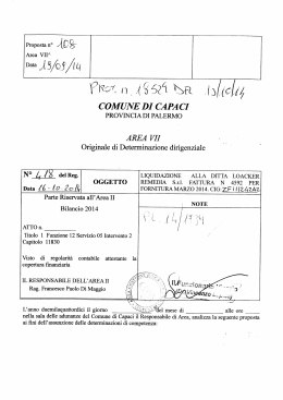 Determina Dirigenziale n. 418/2014