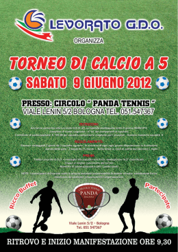 TORNEO LEVORATO - LEVORATO GDO Srl