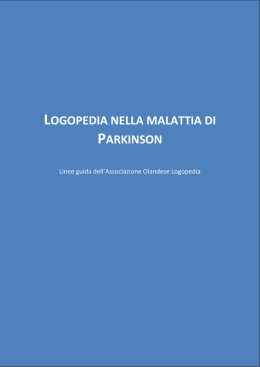 Scarica Linee Guida - Fondazione LIMPE per il Parkinson ONLUS