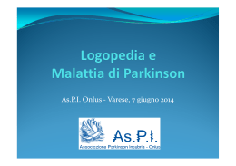 Logopedia e Parkinson 7 giugno 2014