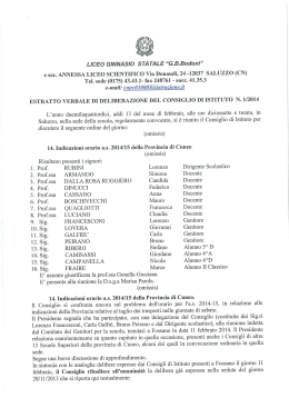 Delibere istituti 6 parte - ww.comitatogenitoriperlascuola.it