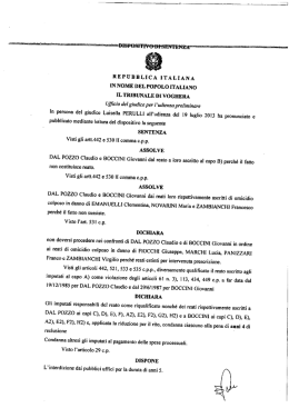 Stralcio della sentenza