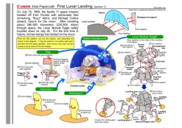 Kids Papercraft First Lunar Landing (section 1)