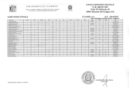 Scienze Applicate - Liceo Ginnasio Statale Brocchi