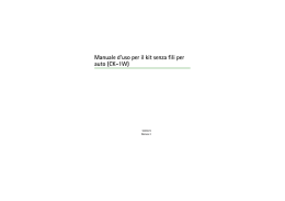 Manuale d`uso per il kit senza fili per auto (CK-1W)