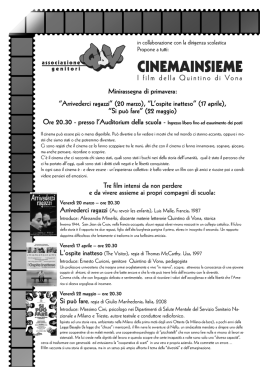 scarica locandina - Istituto Comprensivo Quintino di Vona