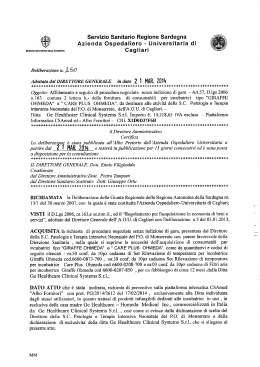 Deliberazione n. 250 del 21.03.2014