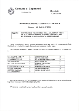 "" Comune di Capannoli