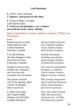 Lodi Mattutine - Parrocchia San Giovanni Leonardi