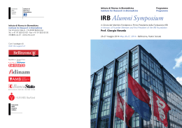 IRB Alumni Symposium - Helmut Horten Stiftung